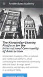 Mobile Screenshot of amsterdamacademy.com