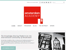 Tablet Screenshot of amsterdamacademy.com